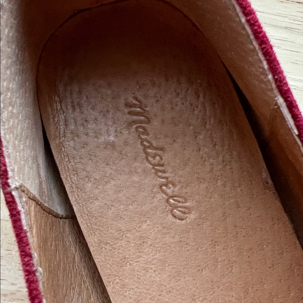 Madewell Greta Mary Jane Ballet Flat in Ruby Port size 7 - Picture 6 of 7